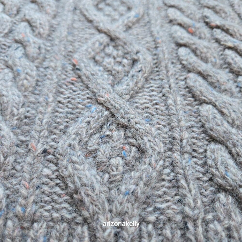 NWOT Barbour Thick Cable Knit Tweedy Donegal-style Wool Blend Scarf - Picture 11 of 15